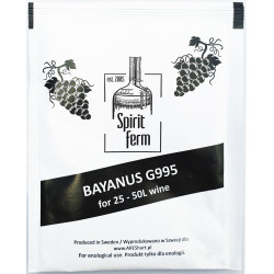 Bayanus G995 Weinhefe - Portion für 25 - 50 Liter Wein.