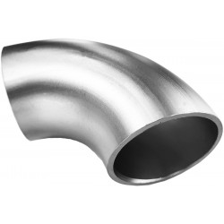 A threaded stainless steel elbow 1/8" , 9,6 mm