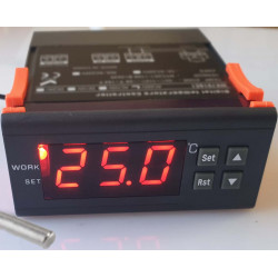 Regulator temperatury Elektroniczny z sondą 230V, 30A do destylatora elektrozaworu
