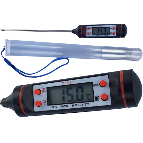 Termometr szpilkowy od -50 do 300 stopni C LCD KUCHENNY MIĘSA WINA