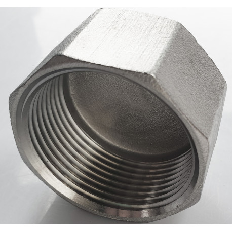 Zaślepka z nakrętką nierdzewna GW 5/4" kwasówka korek 1 1/4"