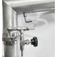 Destillateur, Edelstahlbrenner CLAMP 50 liter auf einem 76-Millimeter-Rohr - für Strom