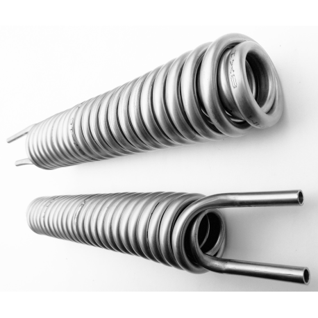 SPIRALA PODWÓJNA 101 WĘŻOWNICA DESTYLATOR NIERDZEWNA 2J rurka 10mm