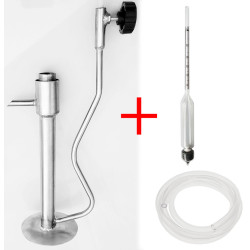 PAPUGA Destylator Alkoholomierz z mocowaniem + wąż i alkoholomierz