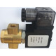 Open brass solenoid valve 1/8 "230V 0-16 bar 120 ° C