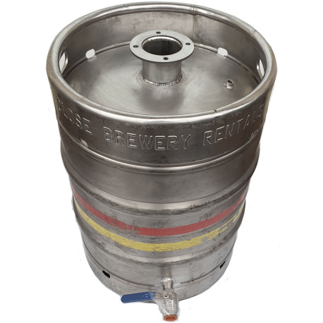 Keg 50l zbiornik, z kryzą Siedestyluje 70