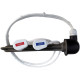 DOPPELHEIZUNG VON 1,4 / 2kW MIT KABEL FÜR EINEN EDELSTAHLVERSTÄNDER MIT ABDECKUNG