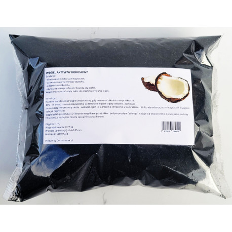WĘGIEL AKTYWNY KOKOSOWY Stormss filtracja, 8 x 30 Średni -25kg