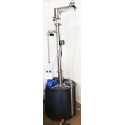 DESTYLATOR CLAMP 200 L NIERDZEWNY NA RURZE 100 Automat z mieszlnikiem i płaszczem olejowym