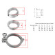 CLAMP Klamra 63mm ZŁĄCZE KWASOODPORNE NIERDZEWNE