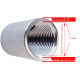 PÓŁMUFA MUFA 1/4" NIERDZEWNA KWASOODPORNA GW 11,5/14mm