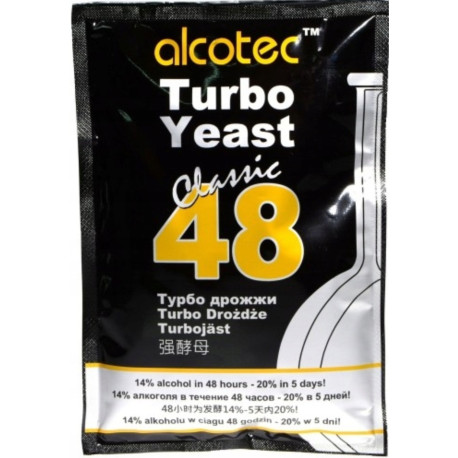 ALCOTEC TURBO CLASSIC 48 szybkie mocne drożdże do bimbru